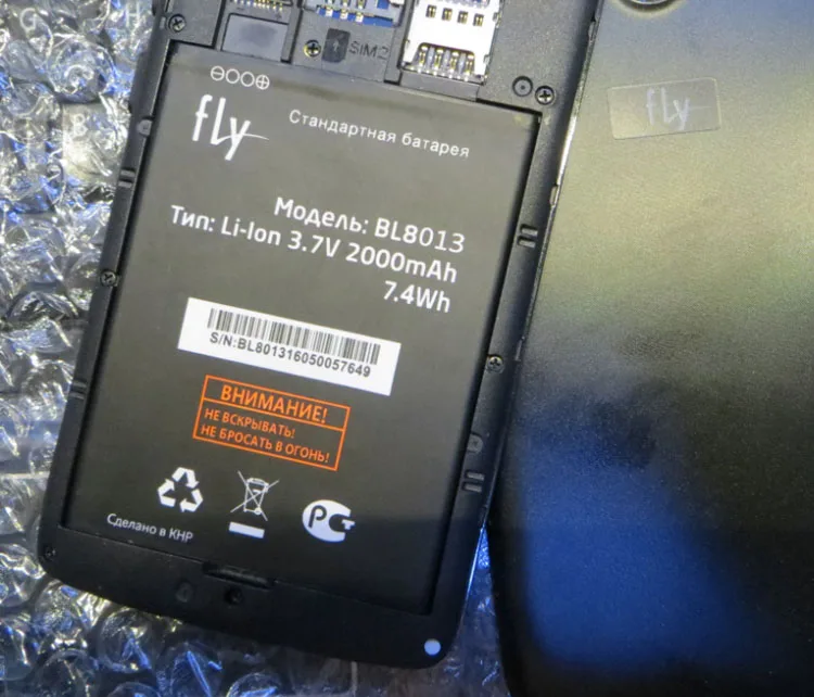 

3.7V 2000mAh Replacement Mobile Phone Battery BL8013 For Fly FS506