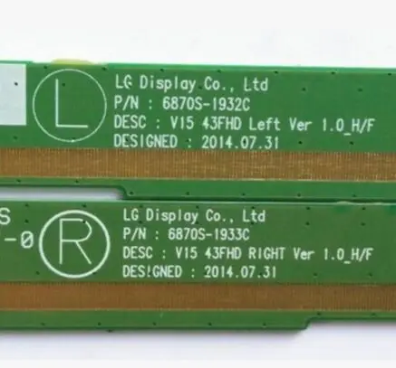 TV OPEN CELL 43 дюймовый 4K разрешение LED 6870S 1933C 1932C Фотоэлементы пара|parts| |