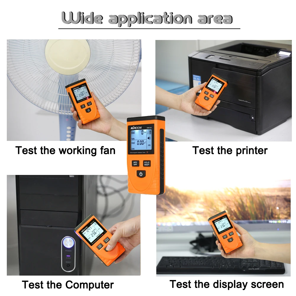 

KKmoon Digital LCD Electromagnetic Radiation Detector Meter Dosimeter Tester Counter Radiation Meter Dosimeter Dozimeter