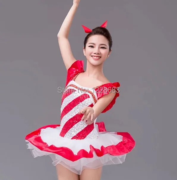 Красная классическая профессиональная балетная пачка для девочек танцевальный