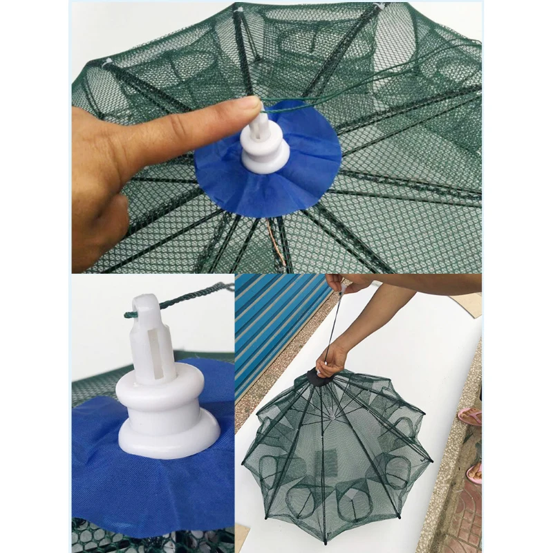 20 отверстий креветки ловушки Китай сетки рыб рыболовная сеть рыболовные