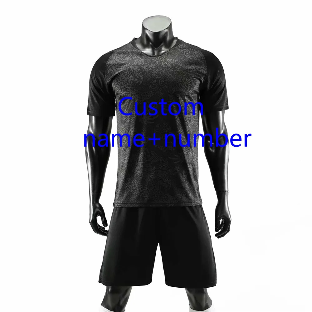Custom name number Пустые футбольные майки спортивный костюм футбольный тренировочный костюм футбольные Джерси и шорты Спортивная одежда на заказ футбольный Джерси спортивный костюм - Цвет: Custom name number