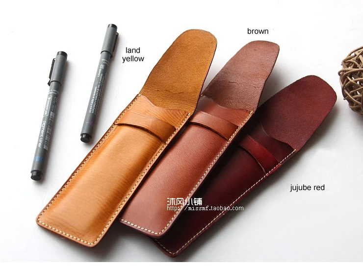 Милая креативная Персонализированная мини сумка из натуральной кожи карандаш
