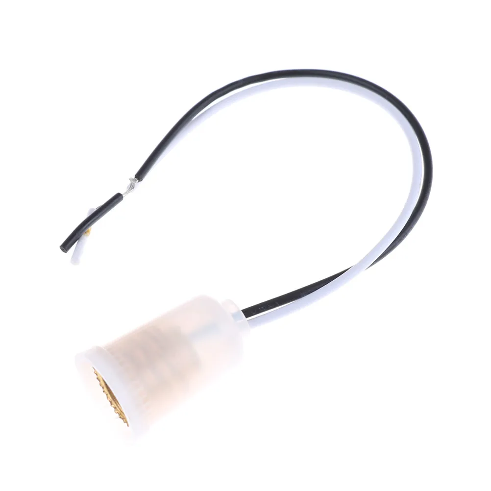 Plastic Lamp Socket With Wire LED Light Bulb Lamp Holder Converter Adapter BS Material E12 Lamp Base Holder