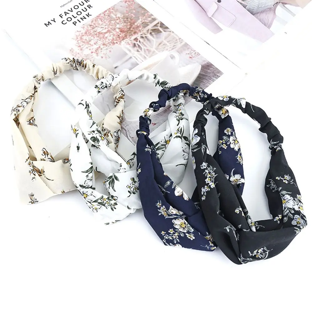 

1 pc Cross Headband For Women Turban Hairband Stretch Twisted Knotted Hair Band Hair Accessories Headwear