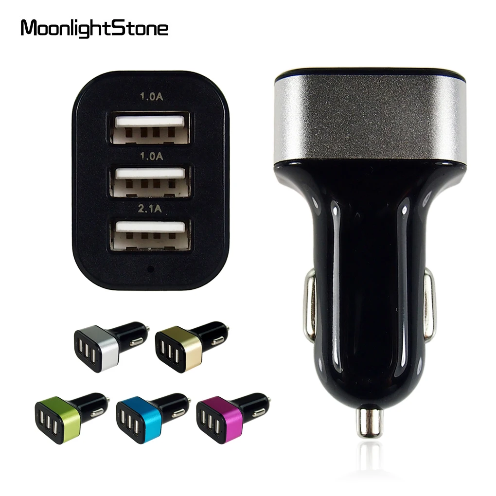 1 шт. Горячая 3 порта Usb Автомобильное зарядное устройство адаптер переменного тока для мобильного телефона планшета