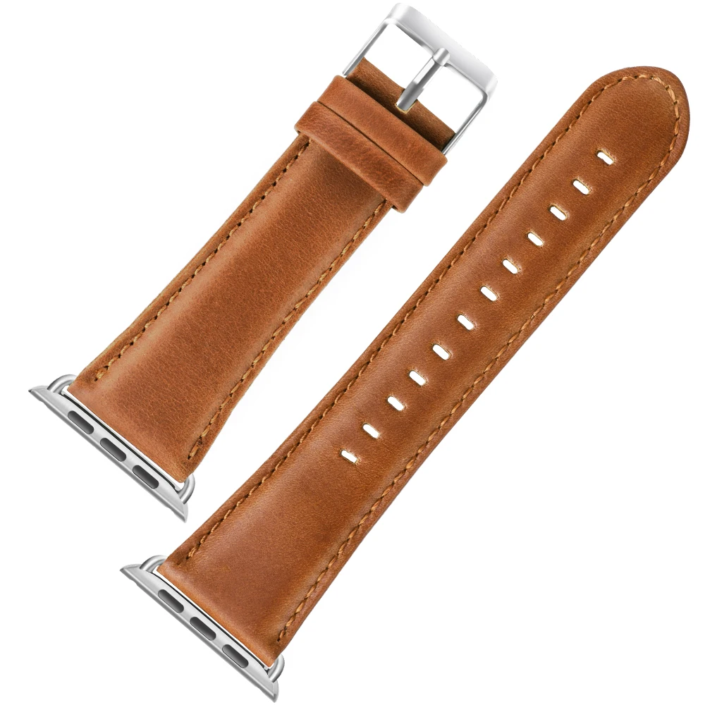 HOCO Genuine Leather Bracelet For Apple Watch Band 42mm 38mm / 44mm 40mm Series 5 4 3 2 1 Strap iWatch Watchband | Наручные часы