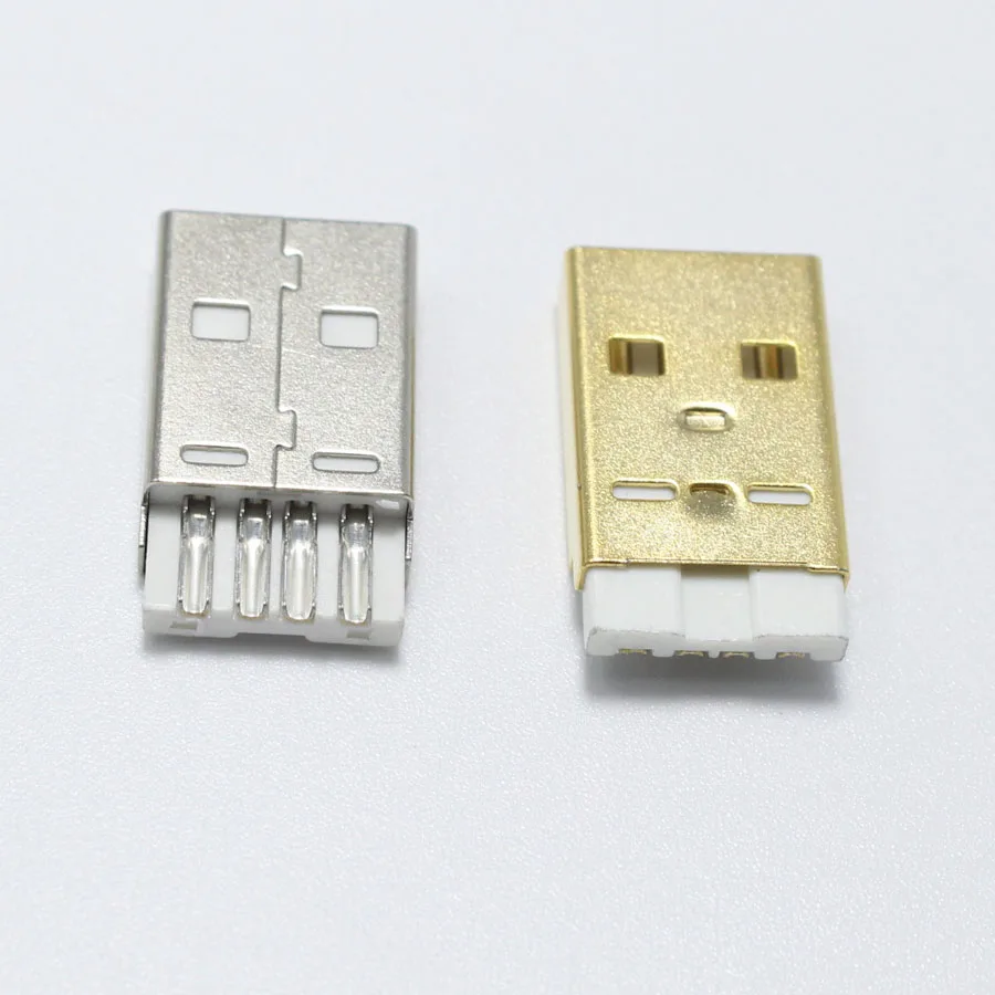 5 комплектов микро USB A 2 0 сварочный Тип никелированный позолоченный 9 мм 12 штекер