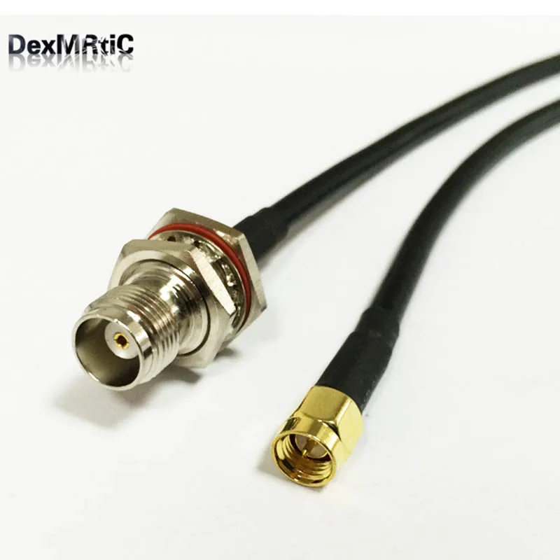 РЧ коаксиальный кабель RG58 SMA штекер TNC гнездо переходник для пигтейлов/проводов 50