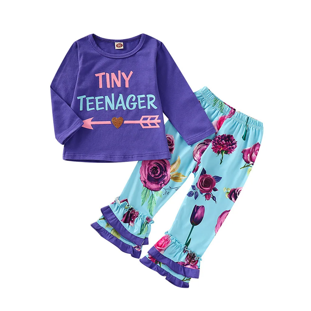 Комплект одежды SAGACE в полоску для маленьких девочек с открытой спиной длинные