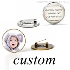 1 шт., модные и оригинальные стеклянные броши, сделай сам, брошка-штифт для вашего друга, ребенка, мамы, возлюбленного, на заказ, фото, подарок на день рождения для всей семьи