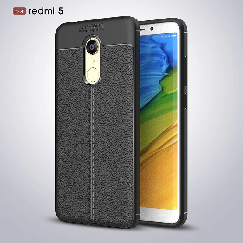 Устойчивый к появлению отпечатков пальцев чехол с текстурой личи для Xiaomi6 Max2 5X 5S