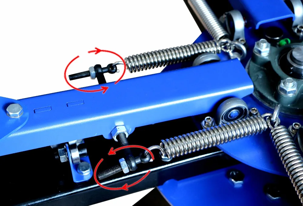 Четырехцветная четырехколесная трафаретная печатная машина SPE M442L Трафаретный
