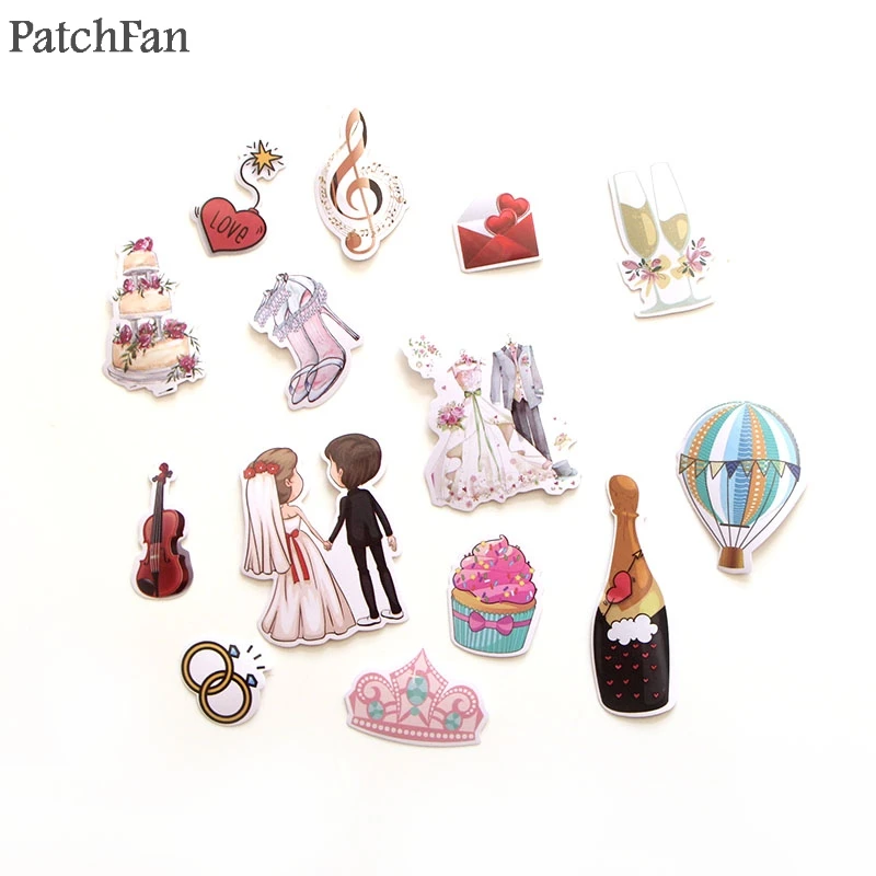 Patchfan 68 шт. Свадебная тема художественный принт домашний Декор настенный ноутбук телефон багаж ноутбук велосипед Скрапбукинг Стикеры для альбомов A1340