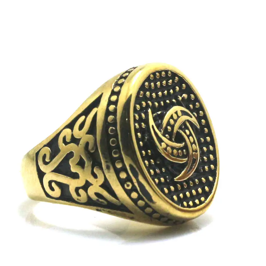 Кольцо ветряной мельницы из нержавеющей стали 316L в стиле панк Готика |