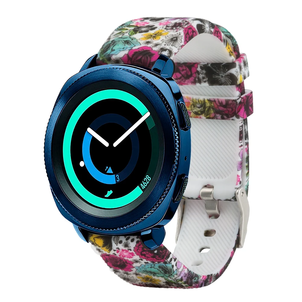 Honecumi 20 мм силиконовый ремешок для часов Ремешок для Garmin Vivoactive 3/gear Sport/Garmin 645/Vivomove HR полосы ремешок