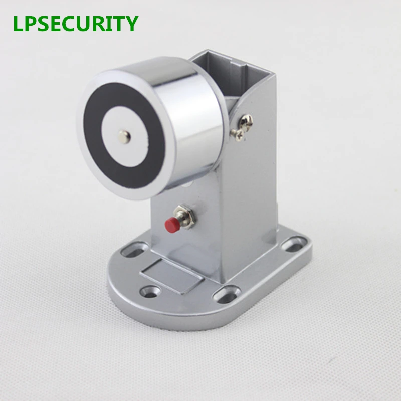 LPSECURITY 12VDC 60kg electric solenoid magnetic door gate stopper holder sucker for fire emergency fail safe model | Безопасность и
