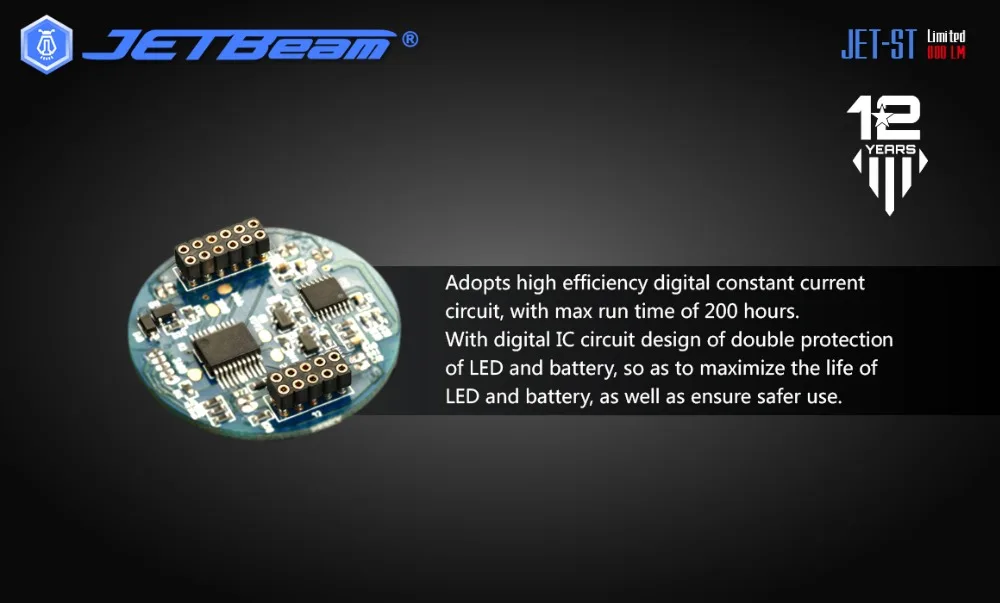 Jetbeam JET-ST CREE XP-L HI 800LM Ограниченная серия титановый фонарик