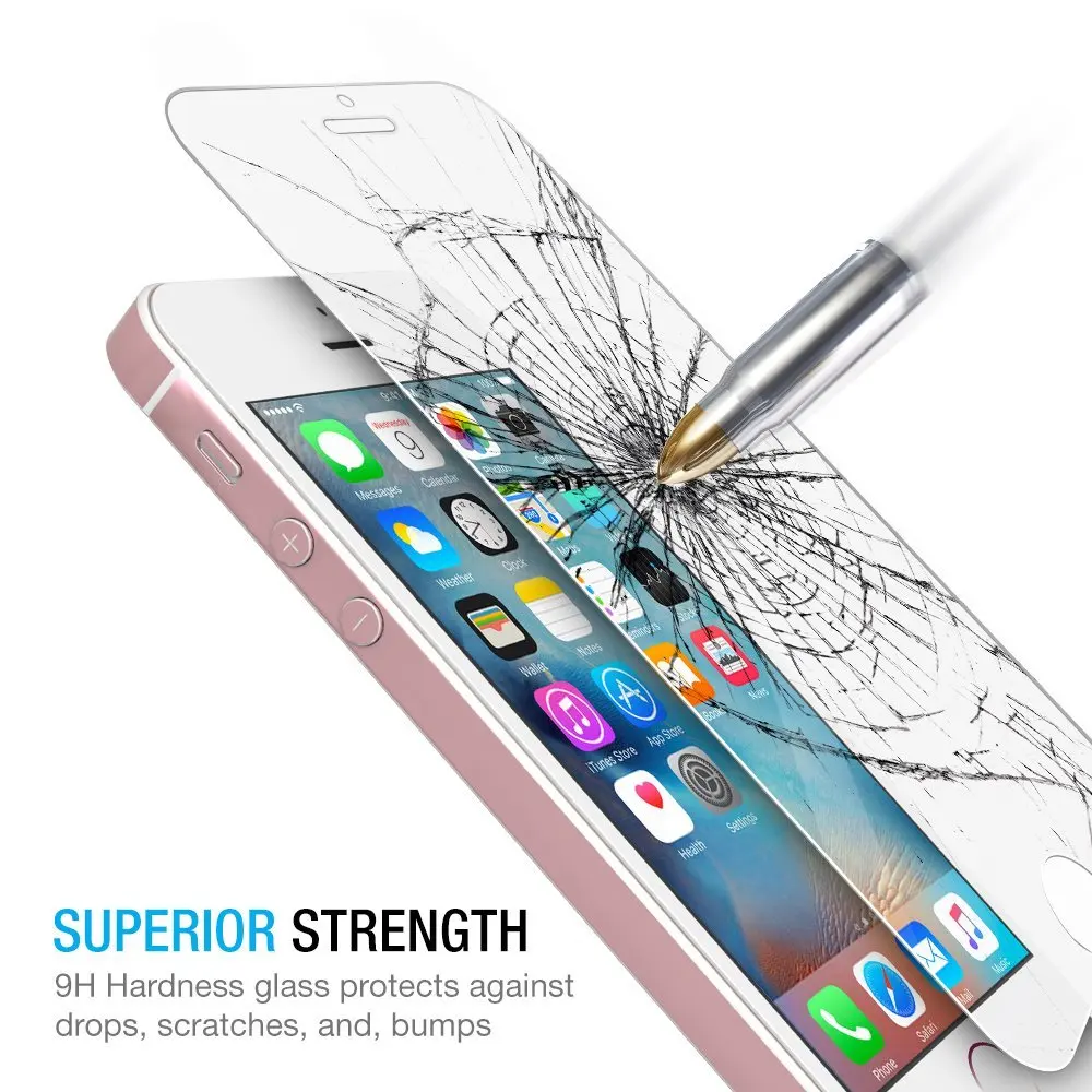 Sundatom закаленное Стекло Экран протектор для iPhone5 iPhone SE 5 5C 5S 5SE HD Прозрачная пленка