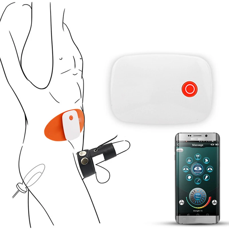 Smart APP Дистанционное Управление электрическим током Анальная пробка USB зарядка