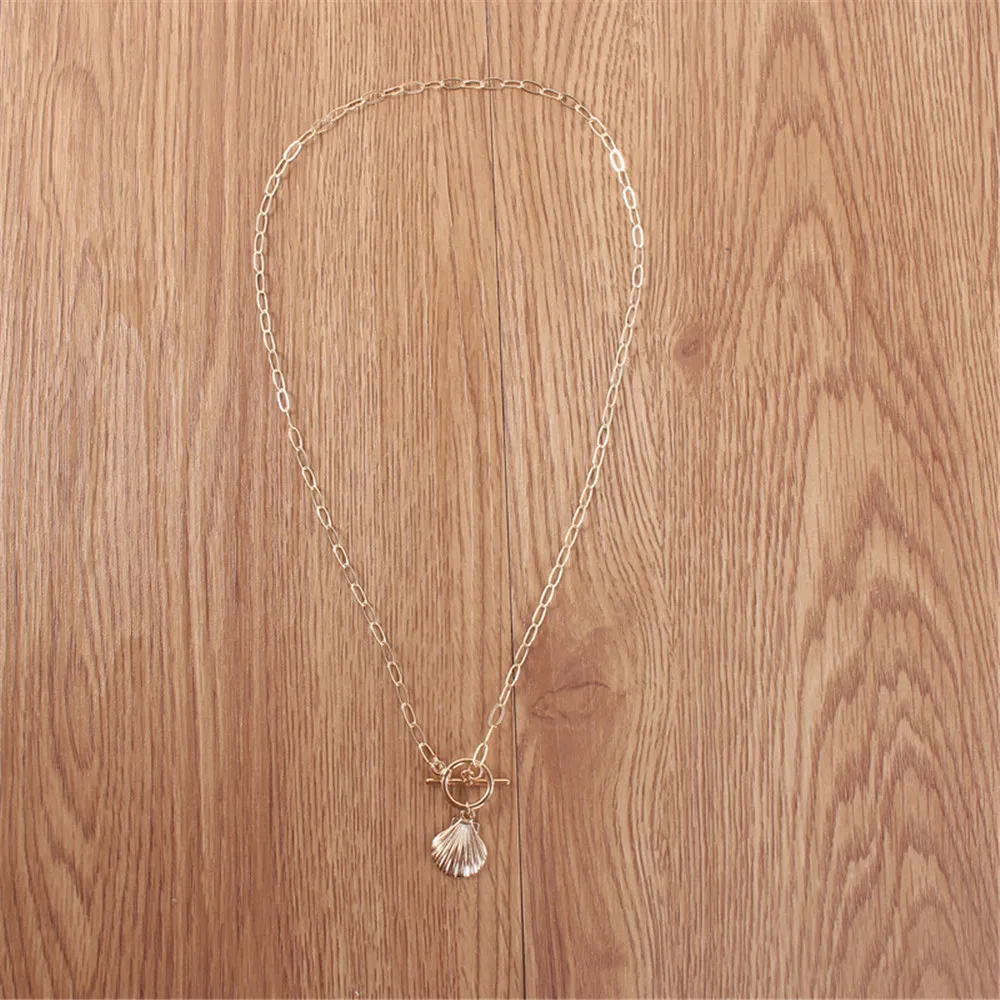 Женское Ожерелье-гребешок MLING богемное минималистичное ожерелье золотого цвета