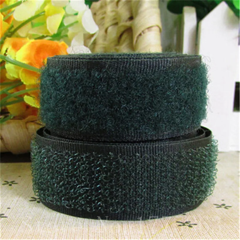 

5 Yards 20mm Width Army Color Sew on Hook and Loop Tape AA7317