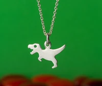 tiny women jewelry t rex dinosaur necklace tyrannosaurus pendant animal statement necklace