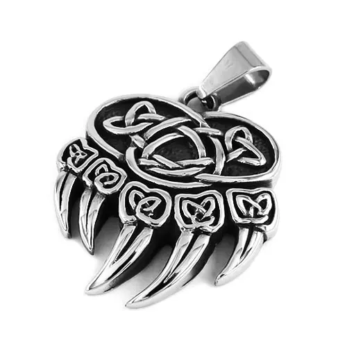 Кельтский узел подвески медведь лапа подвеска нержавеющая сталь ювелирные