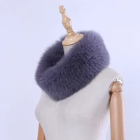 2020 autumn winter women fur headband real fox fur scarf warm ear protecter head warps genuine fur infinity ring scarves cowl