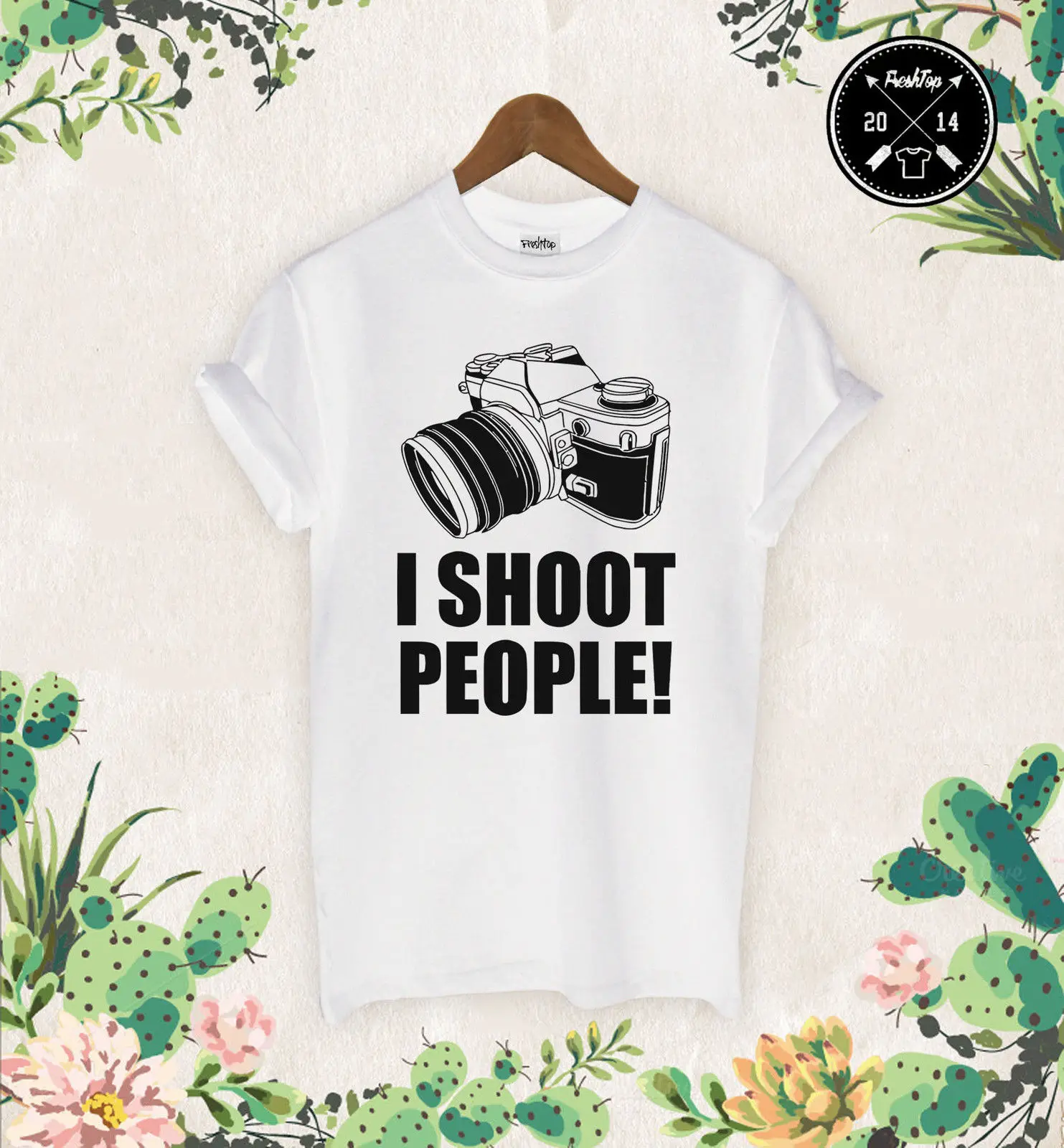 Я стрелять в людей Футболка фотограф фотография фото Камера Photoshop Nikon Лето
