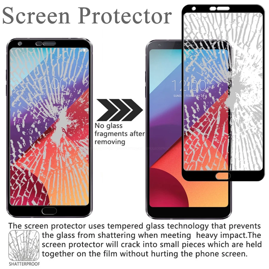 Полное покрытие для LG G6 закаленное стекло Защита экрана K8 G 6 защитная пленка 9H от