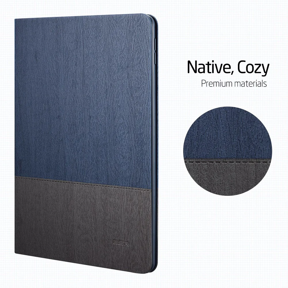 ESR Чехол для iPad Pro 10,5 из простой ткани Оксфорд из искусственной кожи Smart Cover Folio Stand Повседневный Стильный чехол для iPad Pro 10,5 дюймов