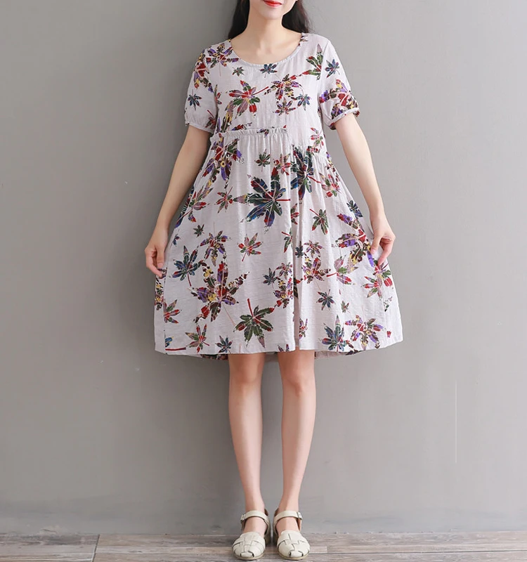 2018 новый дизайн повседневное женское хлопковое летнее платье с красочным