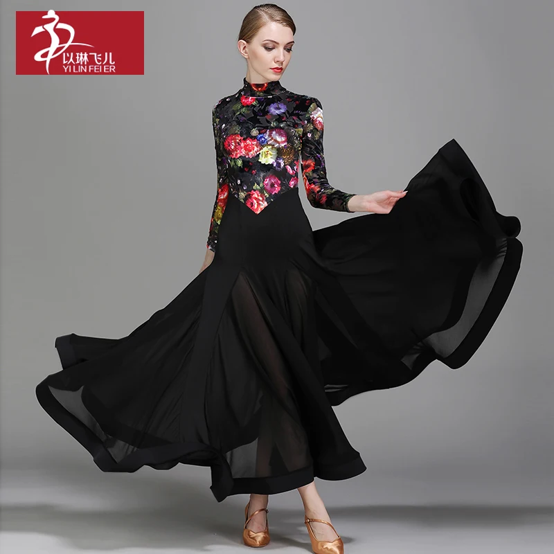 Бальный костюм для женщин новый дизайн современный стиль платье танго