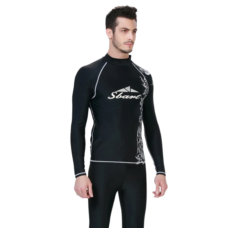 2017 Плюс Размер лайкра Купальники Рашгард мужские летние пляжные с длинным