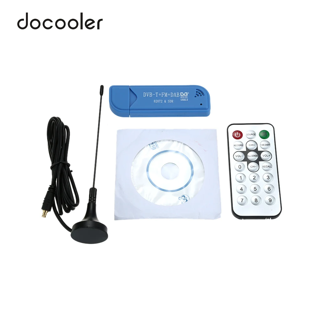 Портативный цифровой USB 3. 0 мини ТВ адаптер DVB T + DAB FM RTL2832U R820T2 Поддержка SDR тюнер