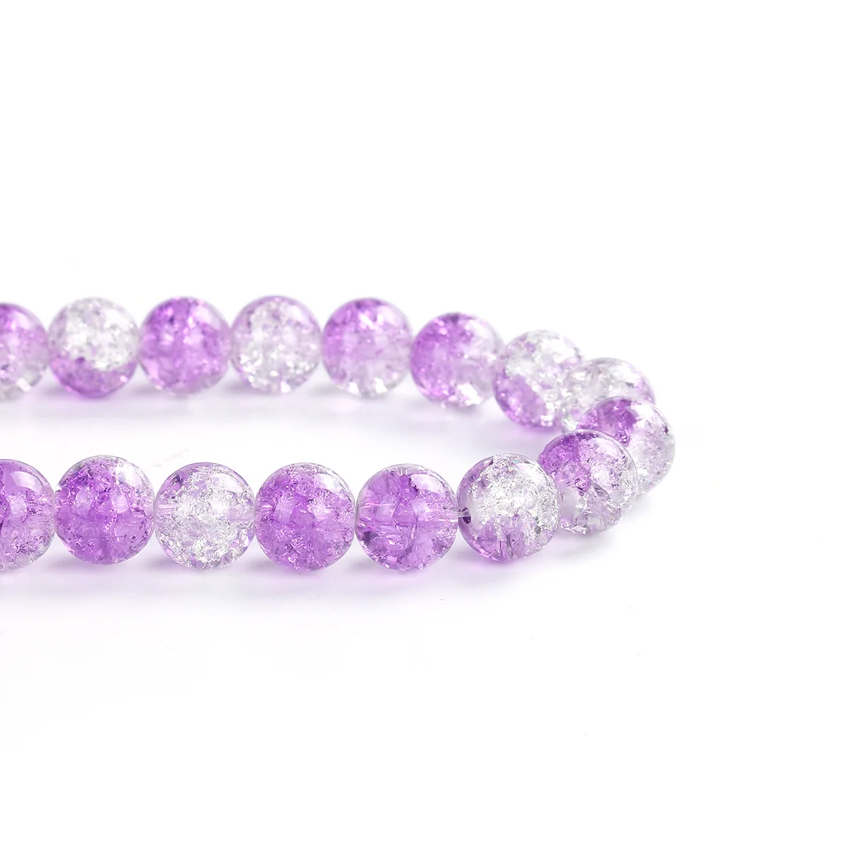 DoreenBeads 160 шт фиолетовые и прозрачные хрустальные стеклянные бусины 10 мм (B12241) yiwu|bead