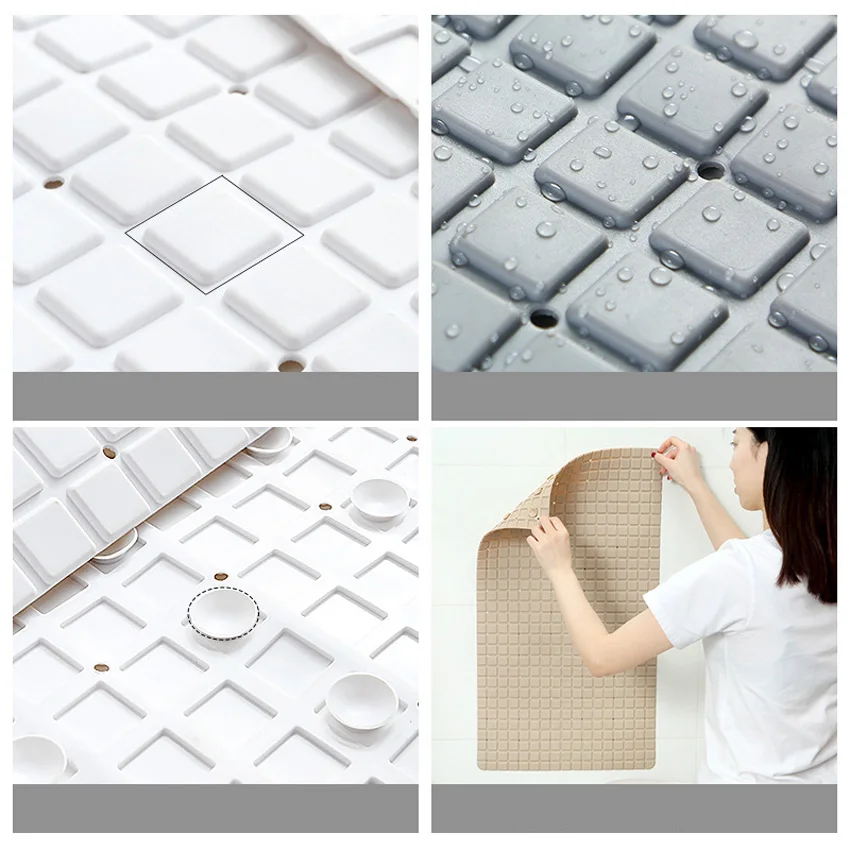 Нескользящий коврик для ванной сетки из ПВХ коврики с присоской туалета защитный