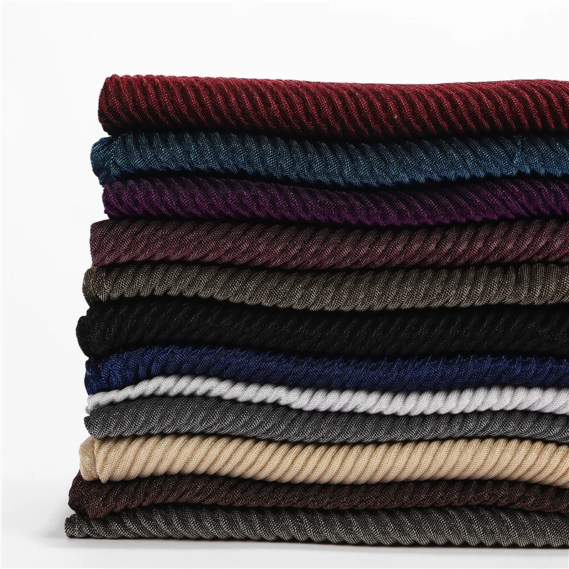 1 шт. Женский плиссированный длинный хиджаб элегантная шаль простой Блестящий