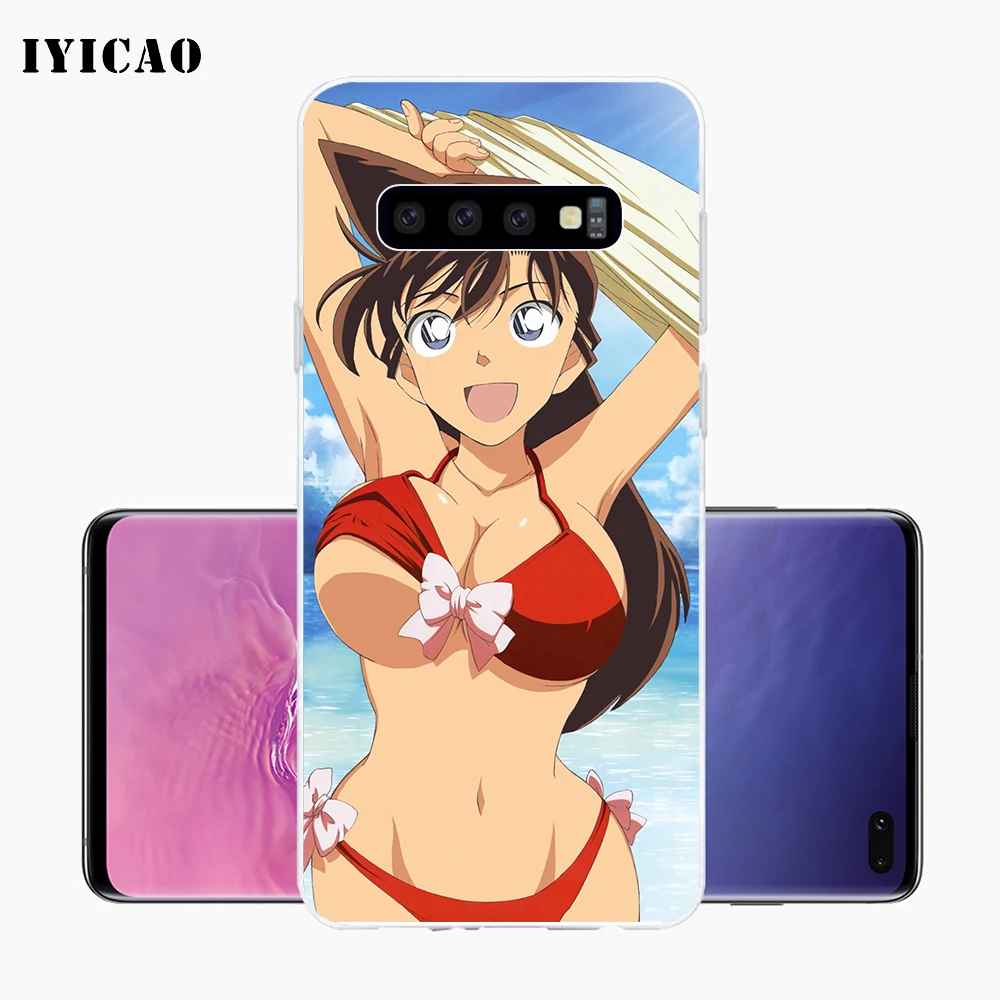 IYICAO аниме Detective Conan Мягкий силиконовый чехол для телефона Samsung Galaxy S10e S10 S9 S8 Plus S7 Edge