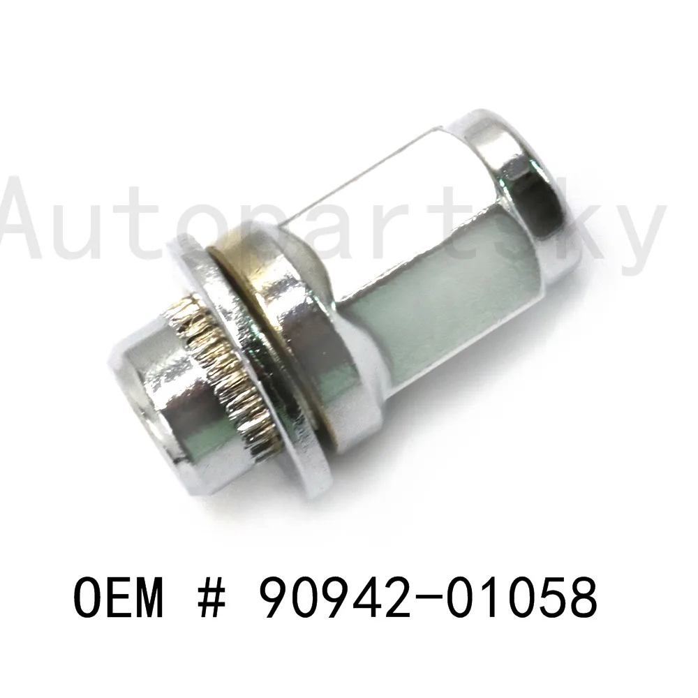 90942-01058,90942 01058,9094201058 OEM новая гайка ступицы колеса с высоким качеством для Toyota хром Corolla Camry RAV4 гайки 5 шт