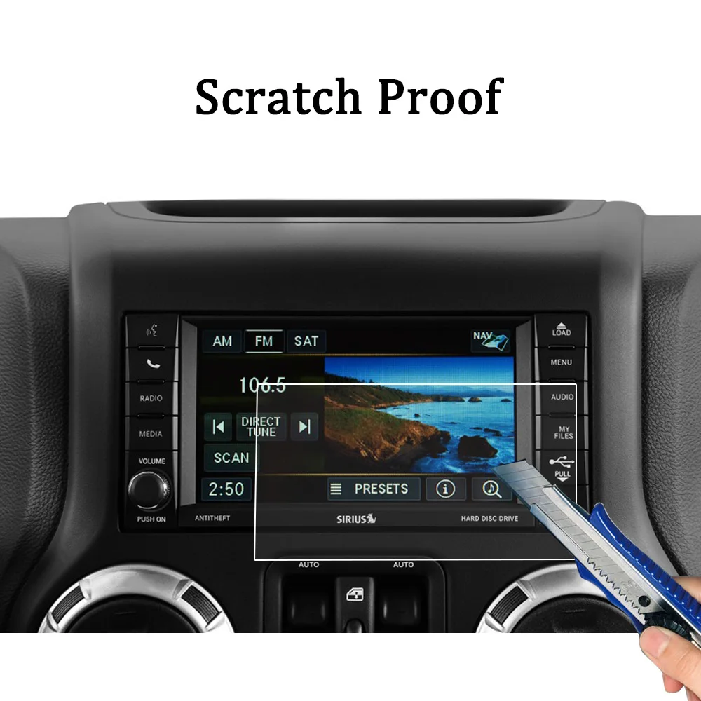 Стальная Защитная пленка для экрана Jeep Wrangler 2010 2017 JK 2018 автомобильный GPS навигатор