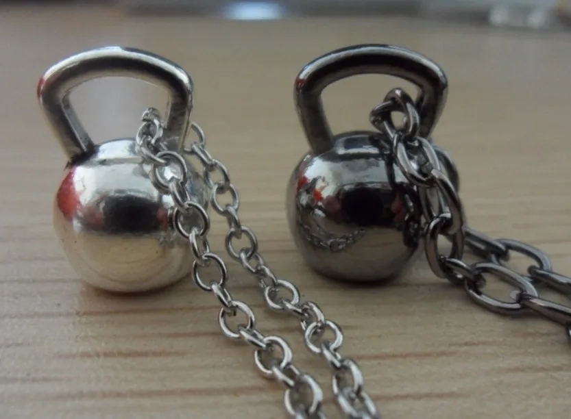 Beauty Free ship fashion 50pcs a lot sport kettle bell necklace | Украшения и аксессуары