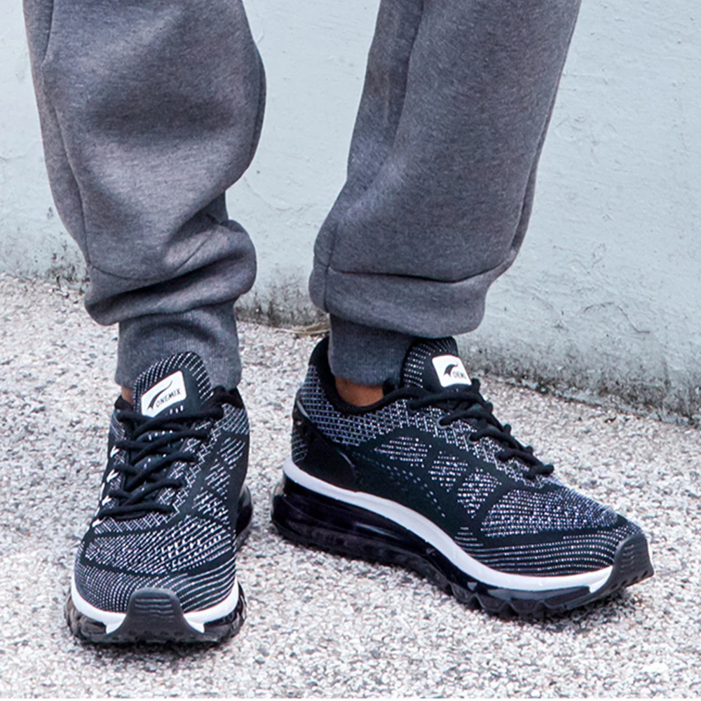 

ONEMIX Air Mens Running Shoes Cushioning unique design breathable sport shoes athletic outdoor sneakers men zapatos de hombre