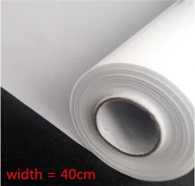 width is 40cm Белый скраб электростатическое матовое стекло фольга полностью непрозрачные Ванная комната Кухня наклейки для балкона - Цвет: width is 40cm