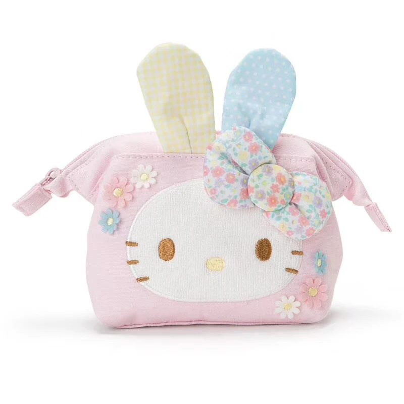 A Сумка hello kitty, ручная сумка, макияж, ручная работа, мультяшный милый бант, для девочек, для покупок, нейлоновый, портативный, плюшевый рюкзак, школьный, для путешествий - Цвет: A