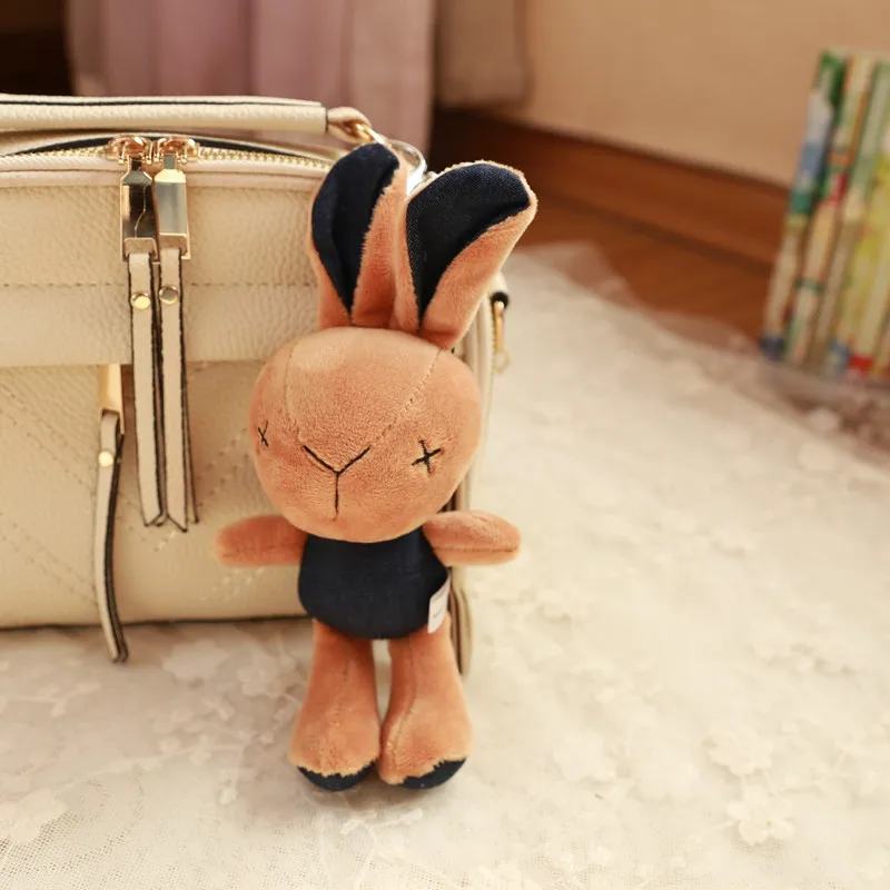 as picture 1 шт. Kawaii несчастые помпоны-кролики мяч плюшевый брелок для автомобиля сумка навесные украшения для дома Лучшие подарки на день рождения - Цвет: as picture