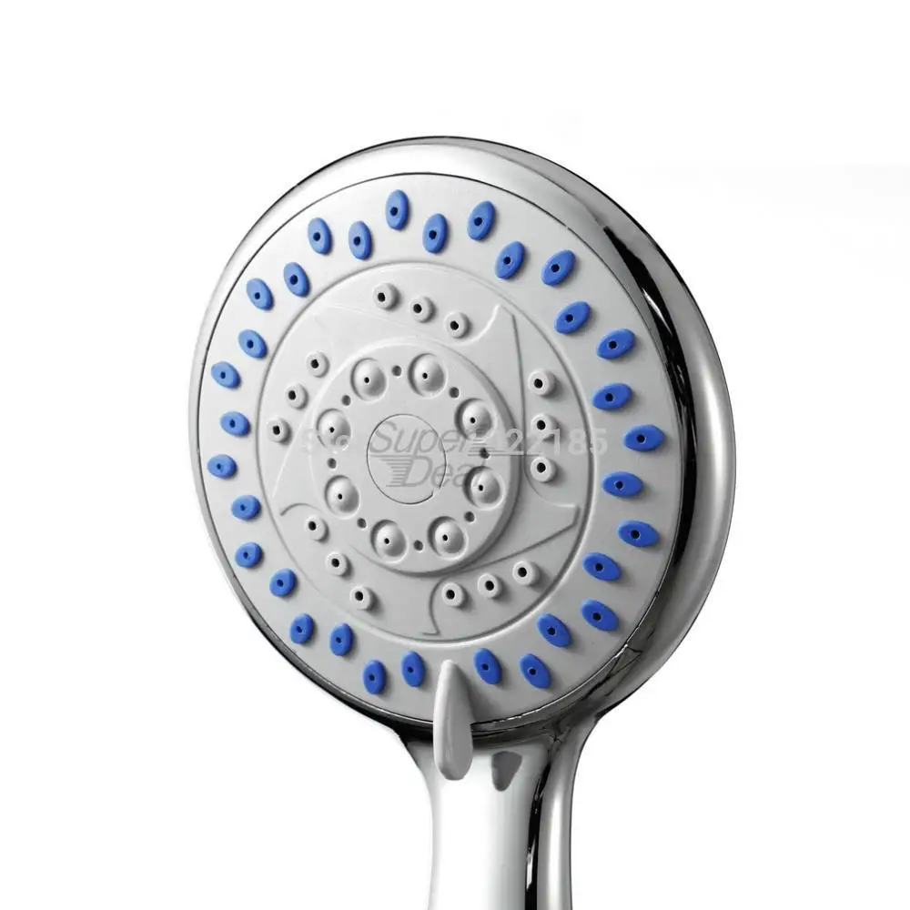 Большая функциональная хромированная насадка для душа с 3 режимами работы спрей