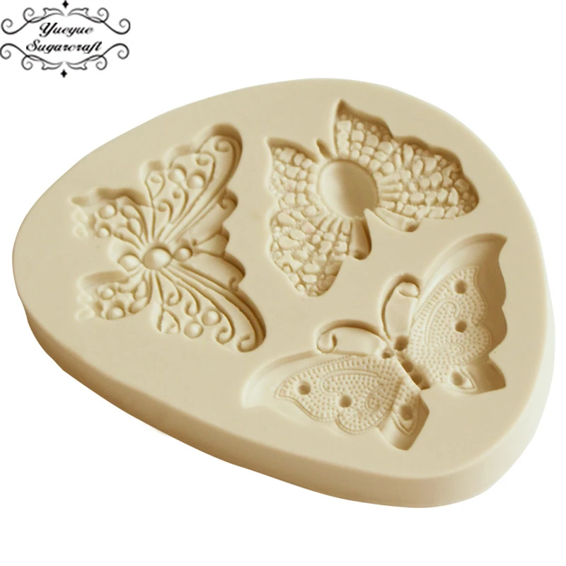 Yueyue Sugarcraft силиконовая форма в виде бабочки помадная инструменты для украшения