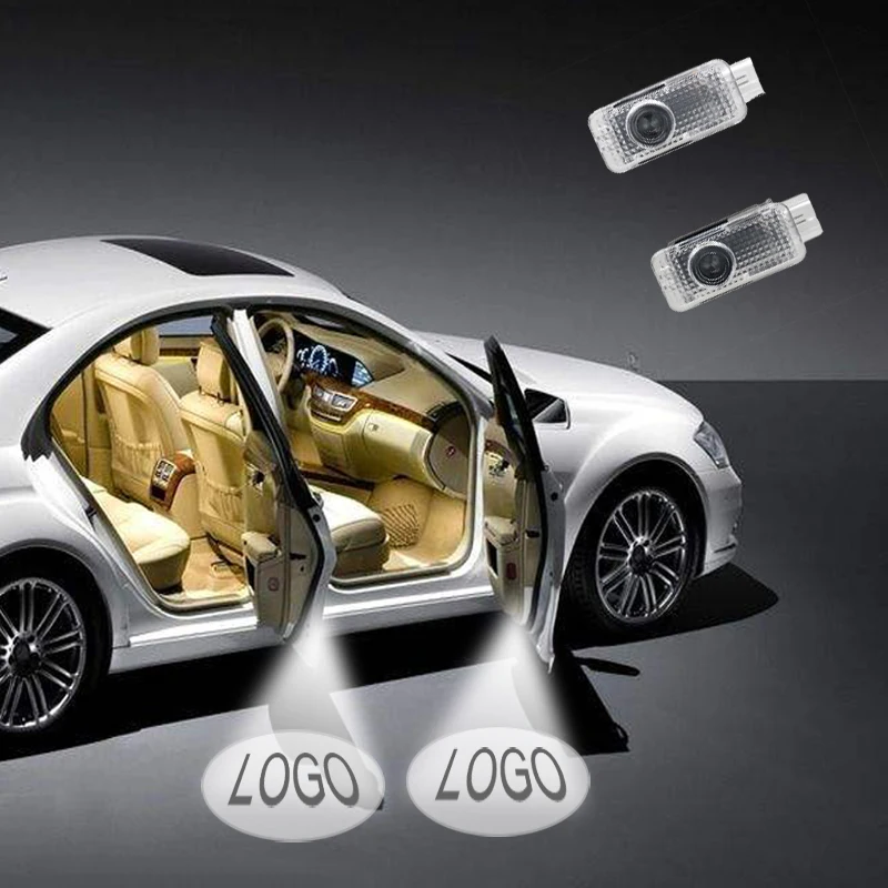 2 шт. Автомобильный Дверной светильник с логотипом для Audi A1 A4 A6 A8L A7 A6L Q3 A5 A4L автоматический светодиодный лазерный проектор Ghost Shadow лампа для стайлинга автомобилей